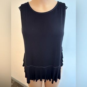 NWT Free‎ People Tank Top Black/White Stitching Size XS